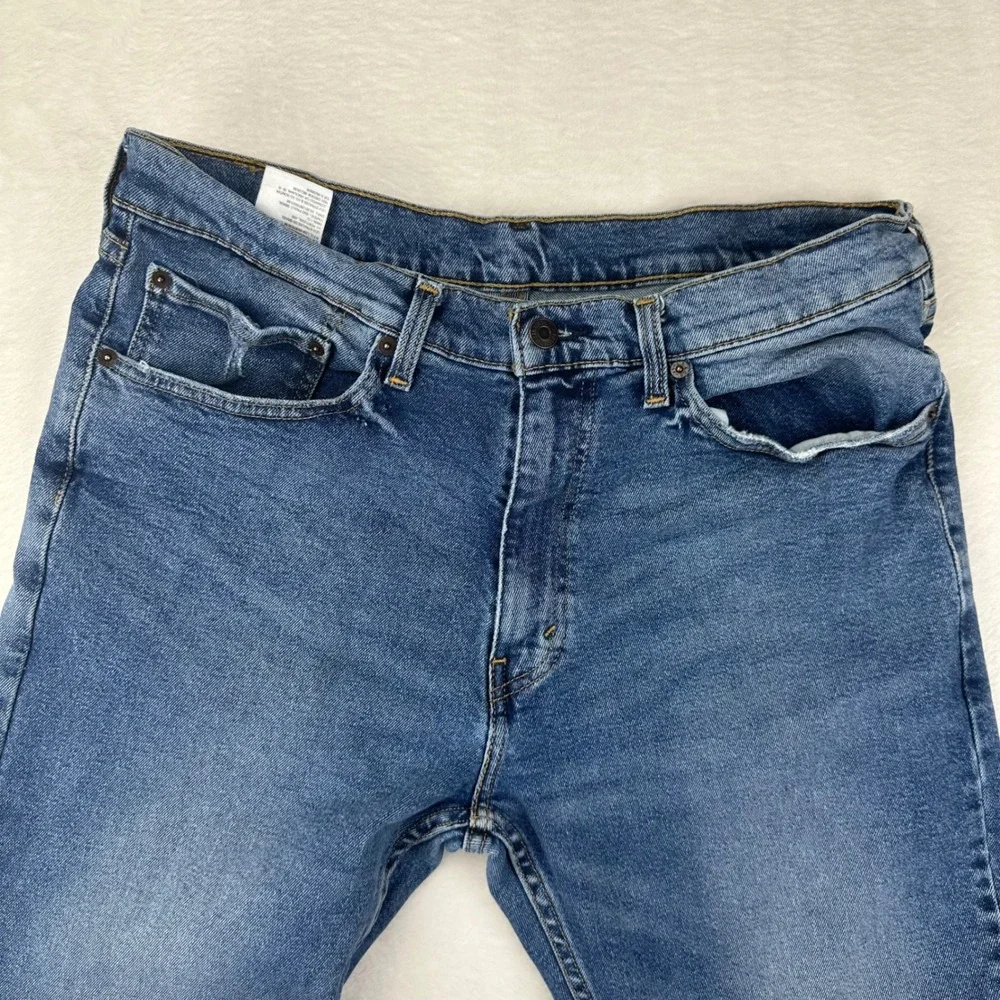 Levi's Jeans Mens 505 Regular Fit 36X34 Blue‎ Straight Leg Stretch Denim
